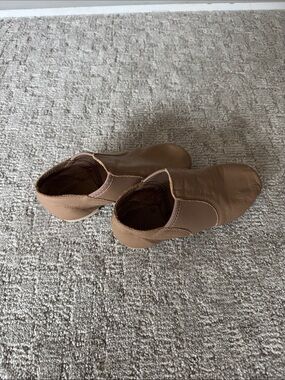Capezio Kids Taupe Slip-On Dance Shoes